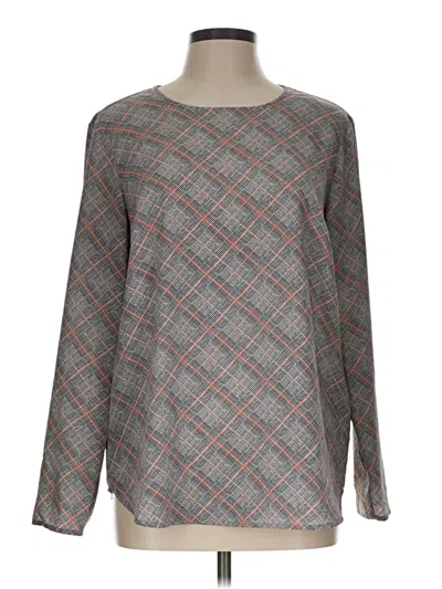 Pre-owned Dalia Long Sleeve T-shirt In Gray