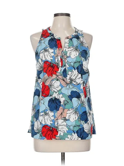 Pre-owned Dalia Sleeveless Blouse In Blue