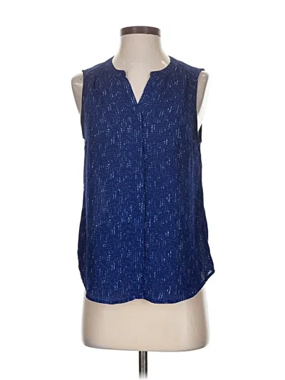 Pre-owned Dalia Sleeveless Blouse In Blue