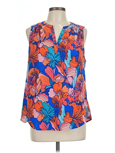 Pre-owned Dalia Sleeveless Blouse In Blue