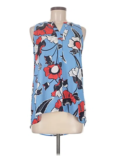 Pre-owned Dalia Sleeveless Blouse In Blue