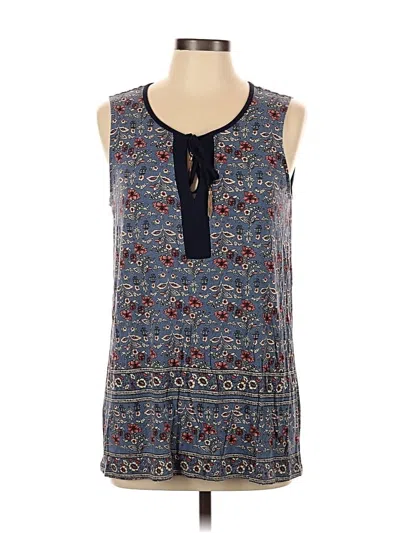 Pre-owned Dalia Sleeveless Blouse In Blue