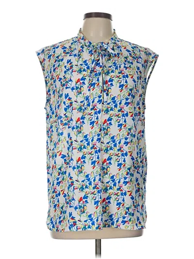 Pre-owned Dalia Sleeveless Blouse In Blue