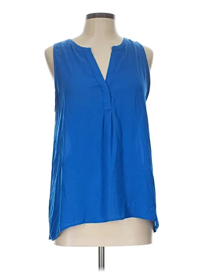 Pre-owned Dalia Sleeveless Blouse In Blue