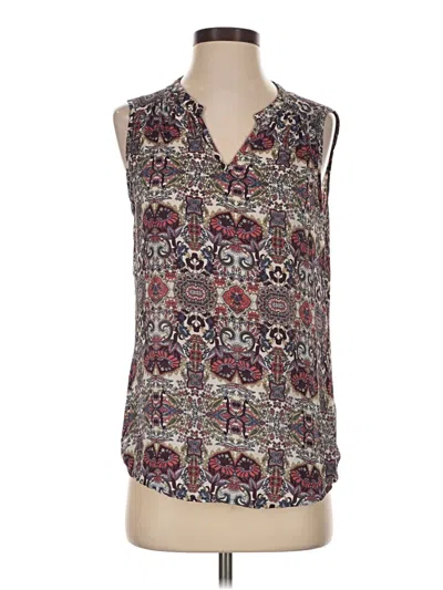 Pre-owned Dalia Sleeveless Blouse In Gray