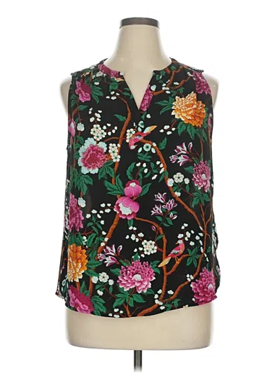 Pre-owned Dalia Sleeveless Blouse In Green