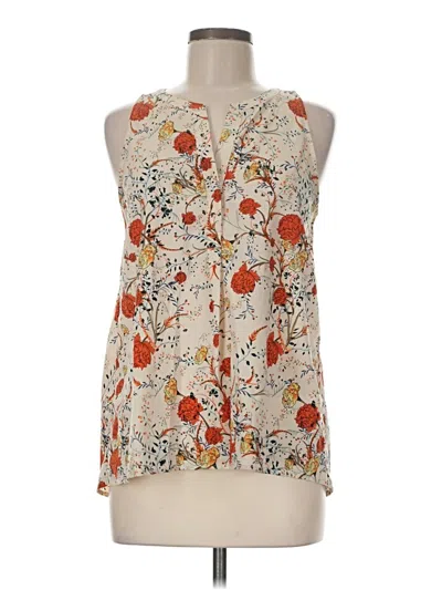 Pre-owned Dalia Sleeveless Blouse In Ivory