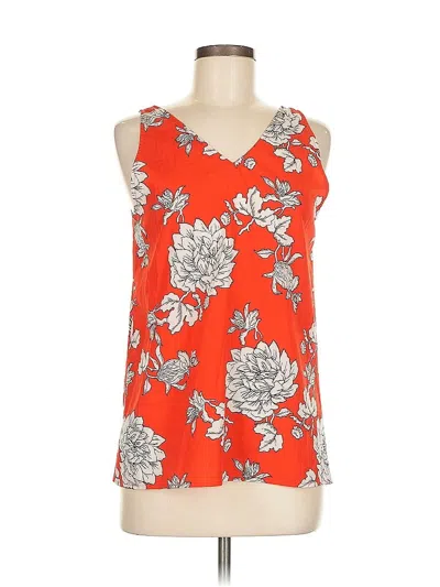Pre-owned Dalia Sleeveless Blouse In Orange