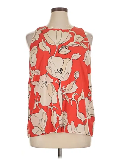 Pre-owned Dalia Sleeveless Blouse In Red
