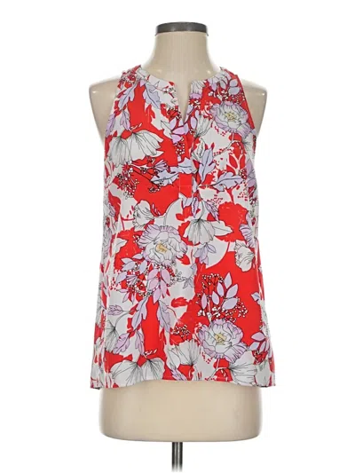 Pre-owned Dalia Sleeveless Blouse In Red