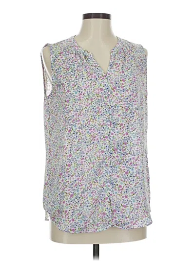 Pre-owned Dalia Sleeveless Blouse In Silver