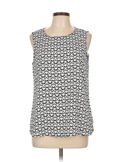 Pre-owned Dalia Sleeveless Blouse In White