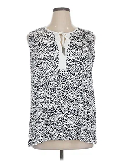 Pre-owned Dalia Sleeveless Blouse In White