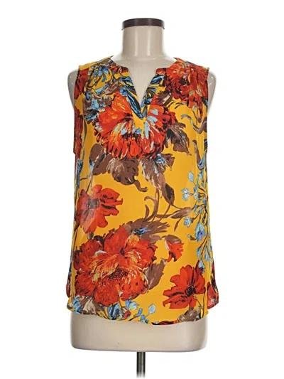 Pre-owned Dalia Sleeveless Blouse In Yellow