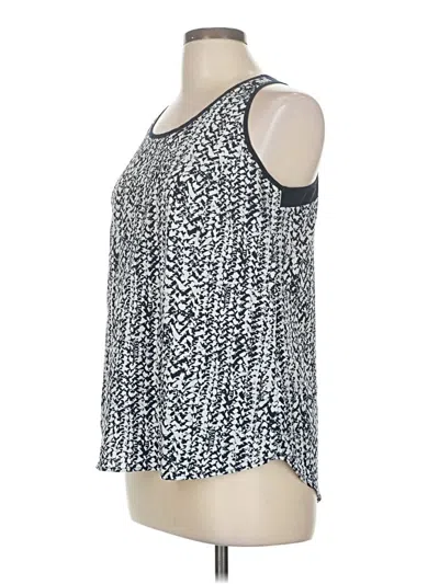 Pre-owned Dalia Tank Top Blue Halter Neckline Tops