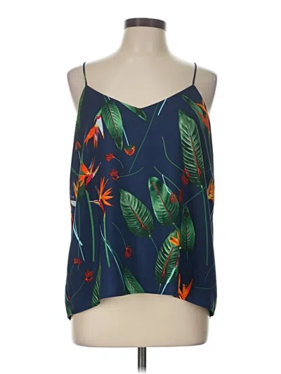 Pre-owned Dalia Tank Top Blue Strapless Neckline Tops
