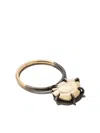 Dalila Barkache 18kt Yellow Gold Oxidized Effect Ring In Gold