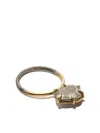 Dalila Barkache 18kt Yellow Gold Two-tone Ring In Silver