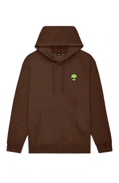 Dalix Alien All Day Hoodie In Brown