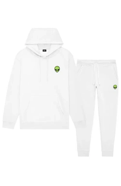 Dalix Alien All Day Sweatsuit In White
