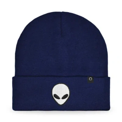 Dalix Alien Beanie In Navy Blue