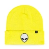 Dalix Alien Beanie In Neon Yellow
