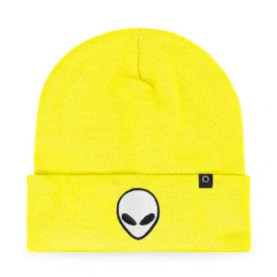 Dalix Alien Beanie In Neon Yellow