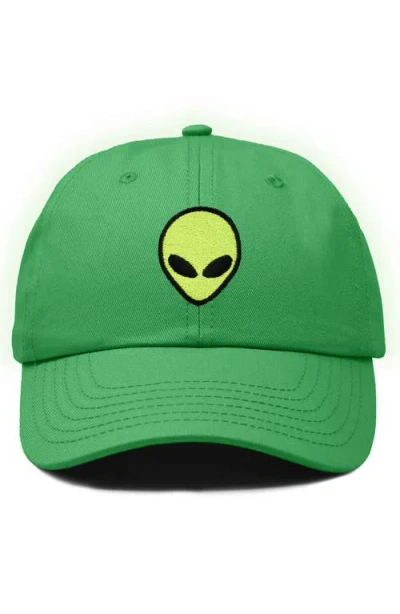 Dalix Alien Dad Cap In Kelly Green