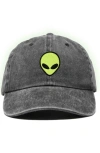 Dalix Alien Dad Cap In Washed Black
