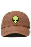 Dalix Alien Dad Cap In Washed Orange