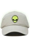 Dalix Alien Dad Cap In Washed Stone White