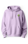 Dalix Alien Fleece Hoodie In Orchid