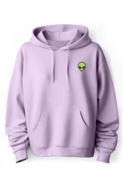 Dalix Alien Fleece Hoodie In Orchid