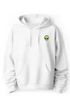 Dalix Alien Fleece Hoodie In White
