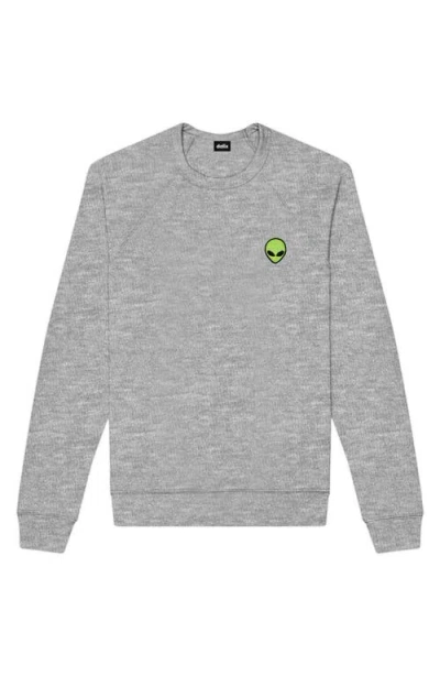 Dalix Alien Fleece Sweatshirt In Athletic Heather