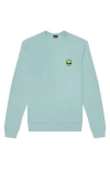 Dalix Alien Fleece Sweatshirt In Heather Blue Lagoon