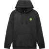 Dalix Alien Midweight Mineral Washed Hoodie In Black