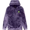 Dalix Alien Midweight Mineral Washed Hoodie In Purple