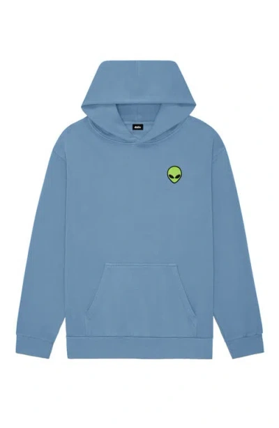 Dalix Alien Midweight Relaxed Hoodie In Blue