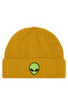 Dalix Alien Watch Cap In Mustard