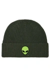 Dalix Alien Watch Cap In Olive