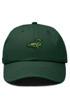 Dalix Alligator Embroidered Wildlife Cap In Dark Green