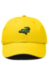 Dalix Alligator Embroidered Wildlife Cap In Gold