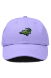 Dalix Alligator Embroidered Wildlife Cap In Lavender