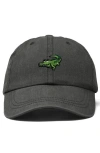 Dalix Alligator Embroidered Wildlife Cap In Washed Gray