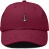 Dalix Anchor Dad Cap In Burgundy