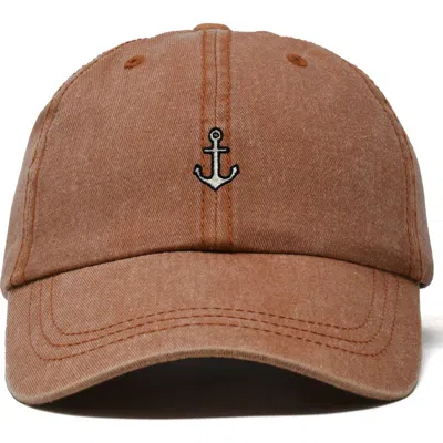 Dalix Anchor Dad Cap In Orange
