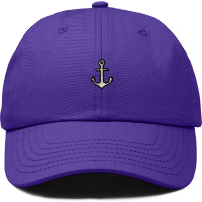 Dalix Anchor Dad Cap In Purple