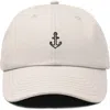 Dalix Anchor Dad Cap In Sand