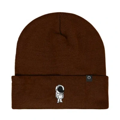 Dalix Astronaut Beanie In Brown